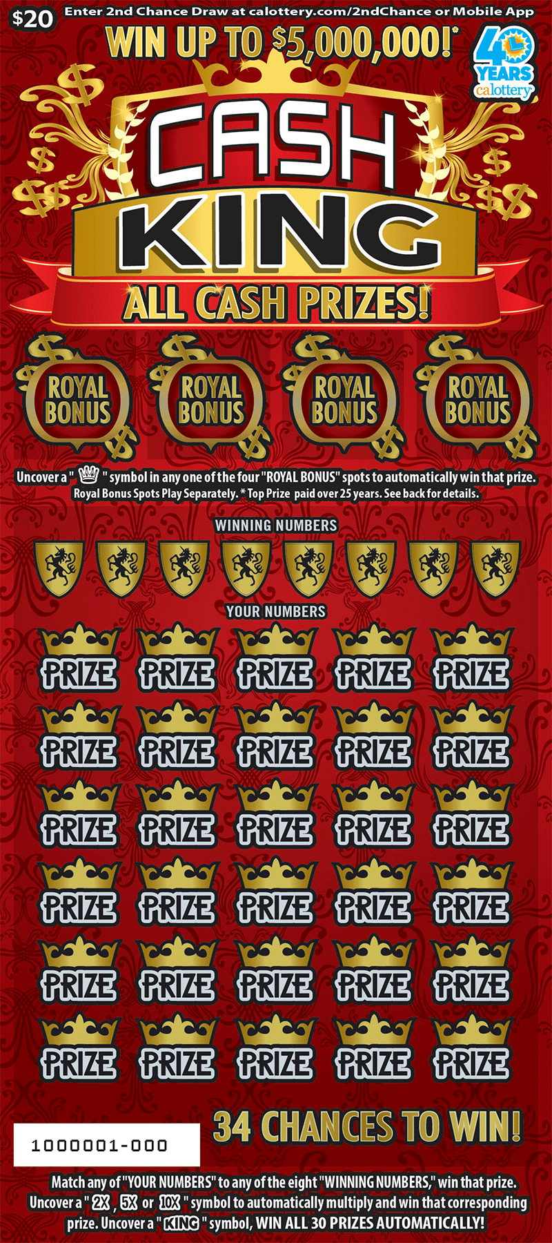 Cash King ticket