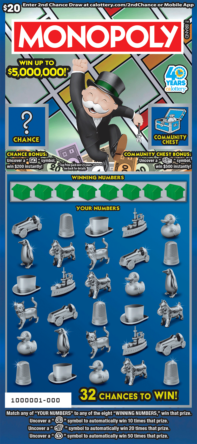 MONOPOLY ticket