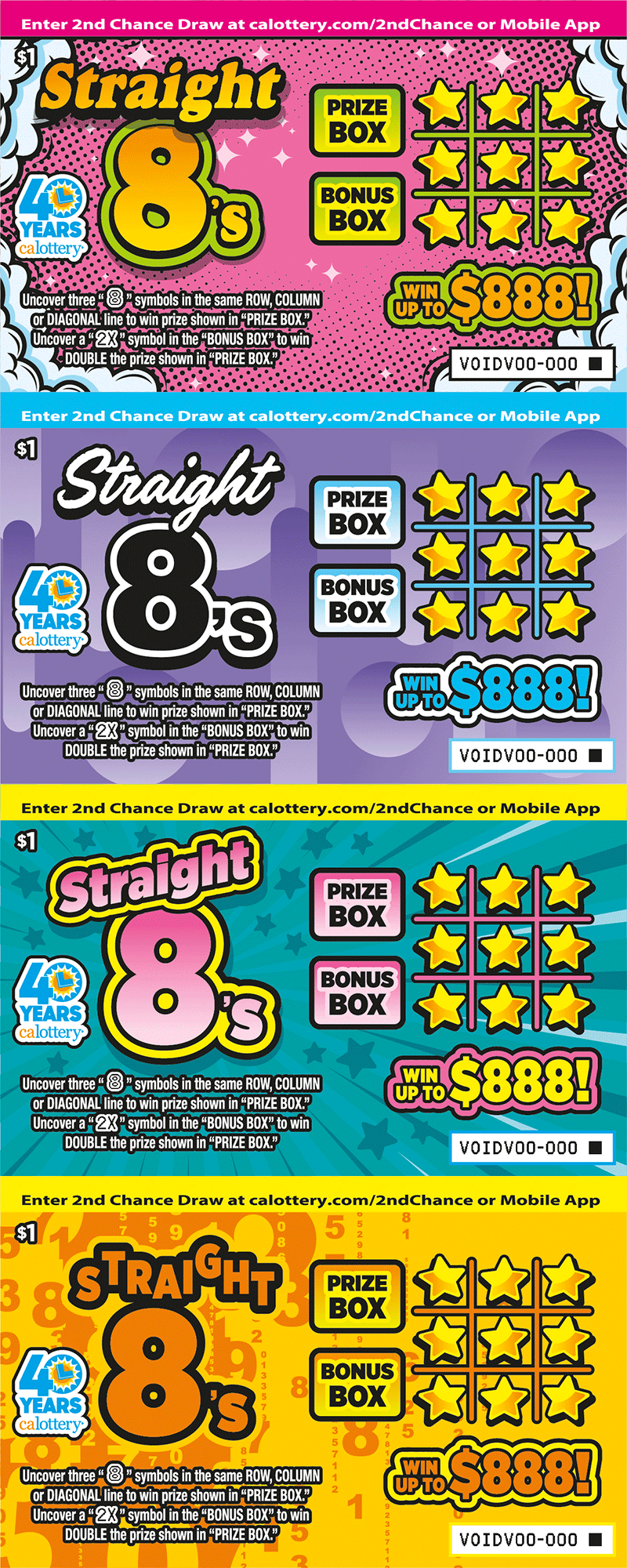 Straight 8's ticket