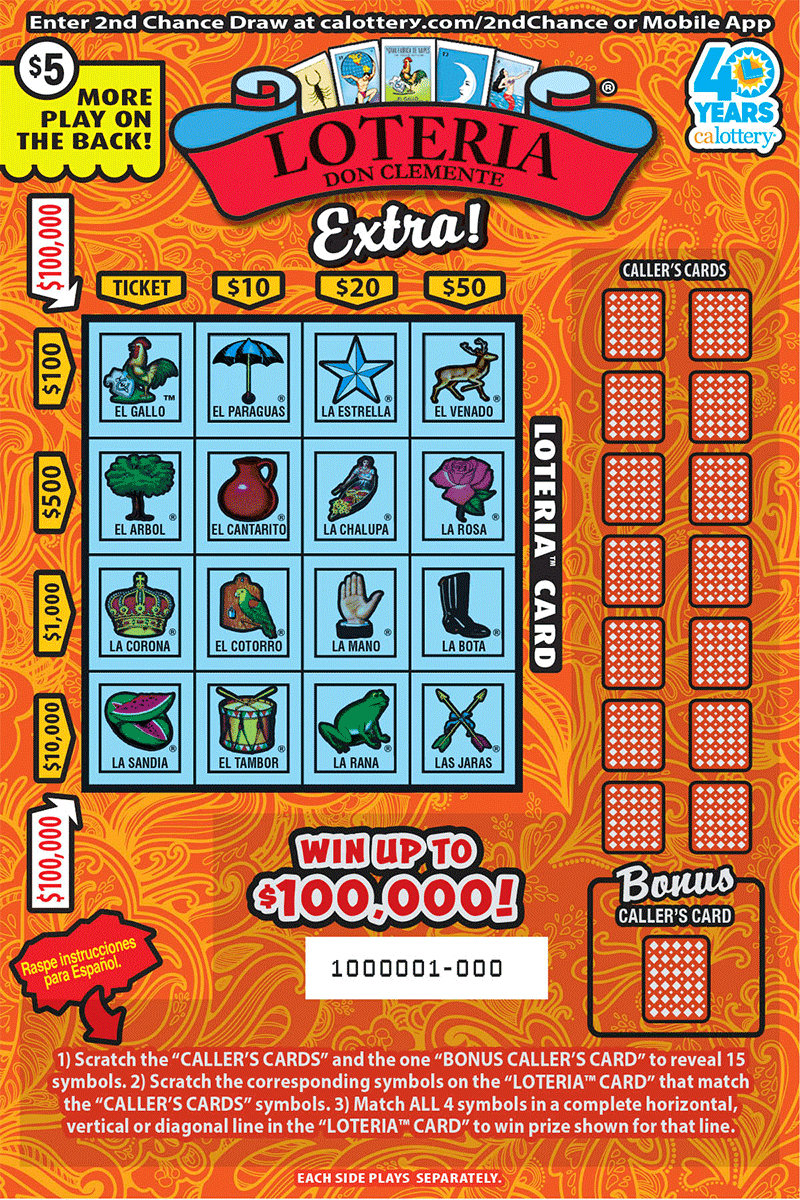 LOTERIA&trade; Extra! ticket