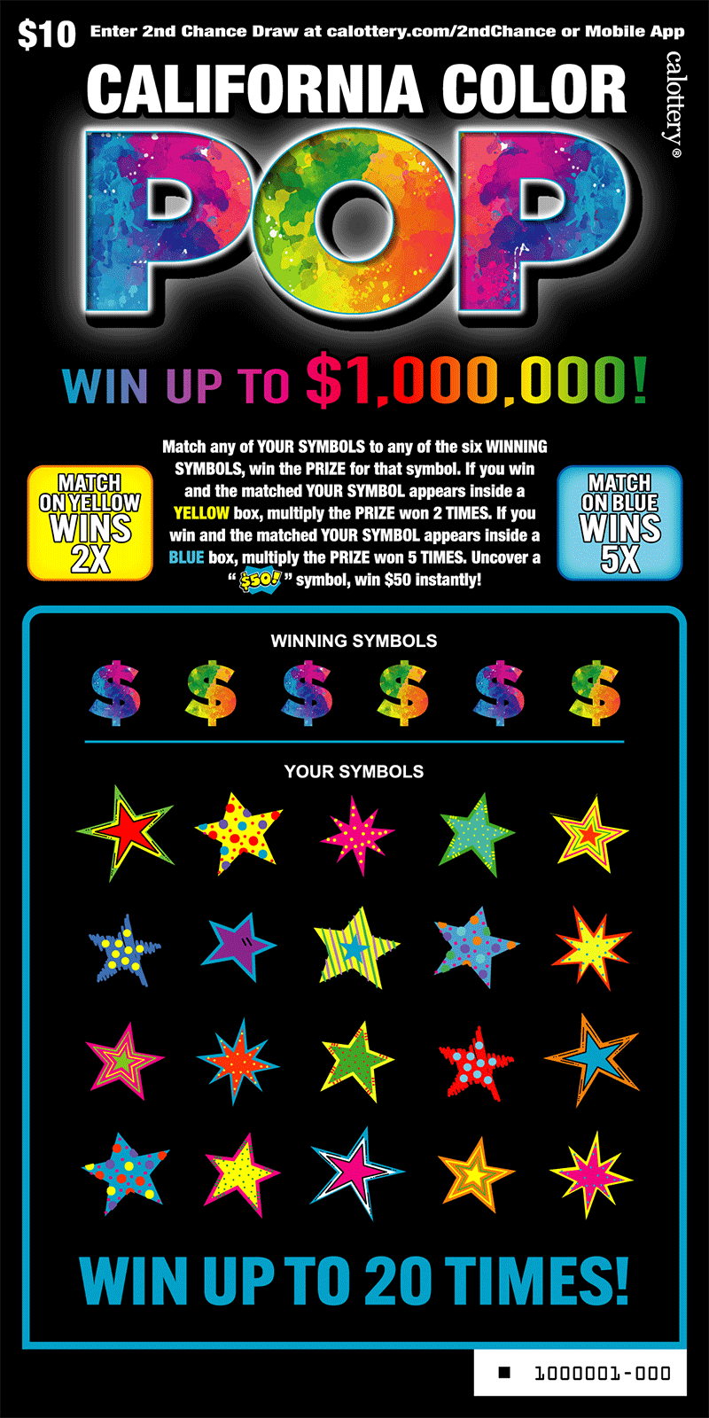 California Color Pop ticket