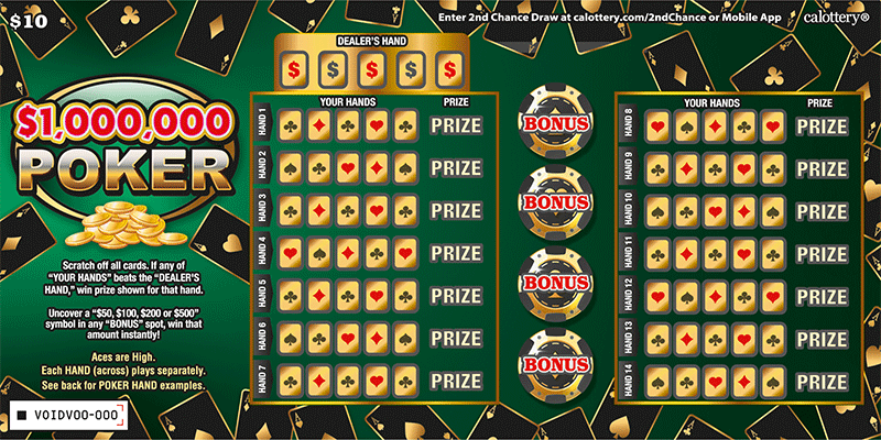 $1,000,000 Poker ticket