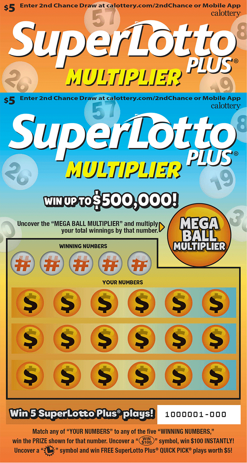 SuperLotto Plus&reg; Multiplier ticket