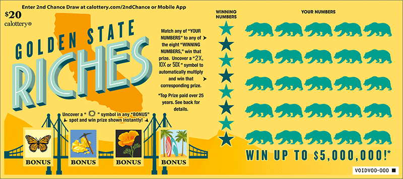 Golden State Riches ticket