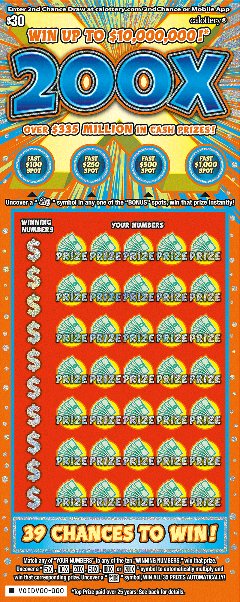 200X ticket
