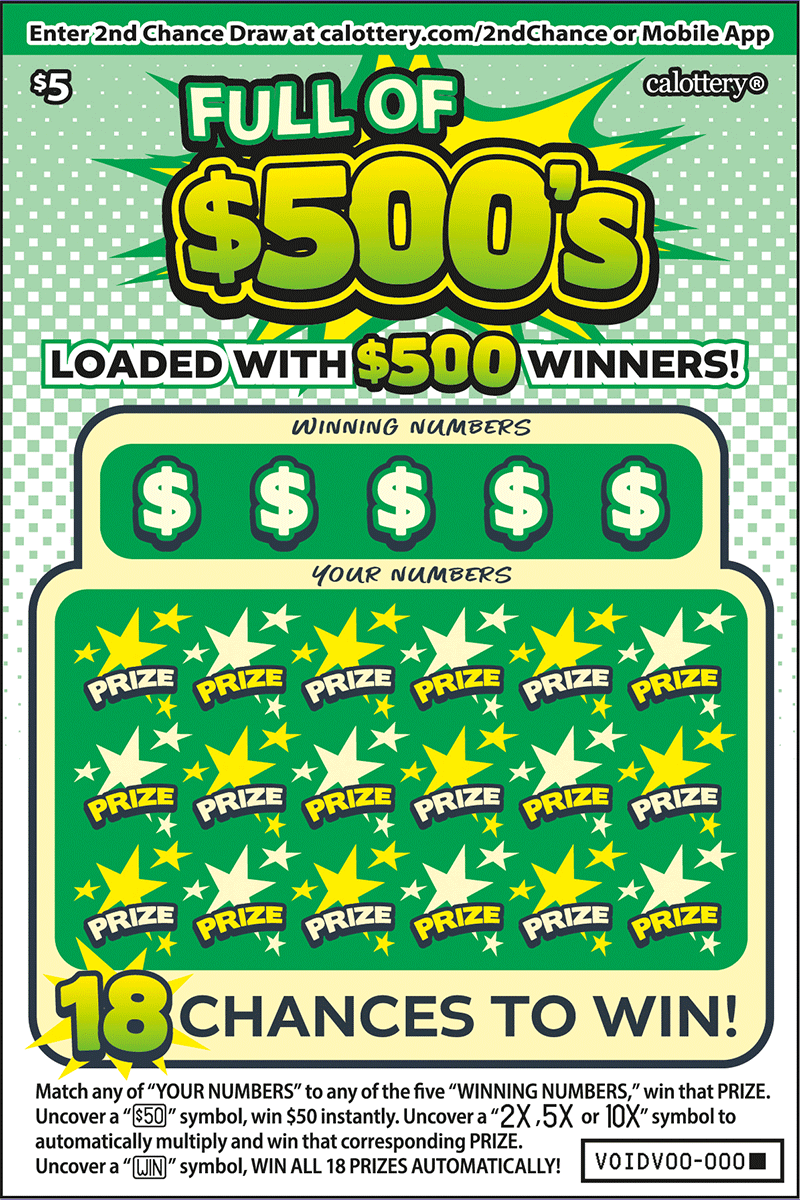 Full of 500's ticket
