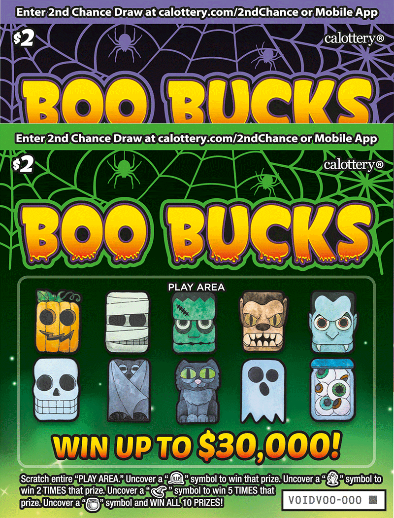 Boo Bucks ticket