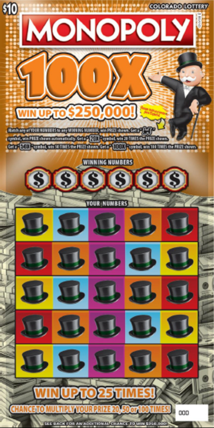 MONOPOLY™ 100X ticket
