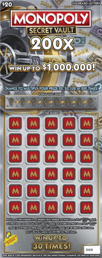 Monopoly™ Secret Vault 200X ticket