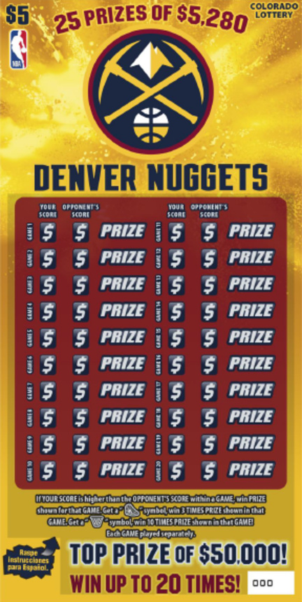 Denver Nuggets ticket