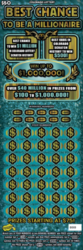 Best Chance To Be A Millionaire ticket