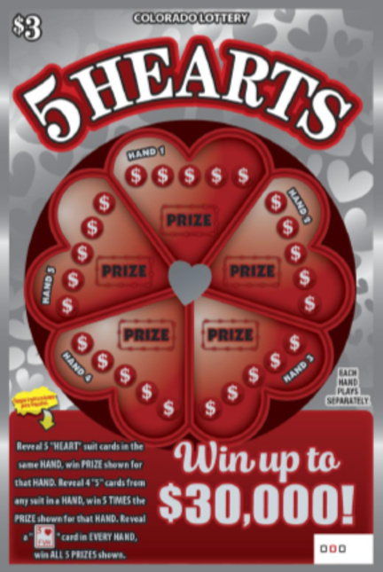 5 HEARTS ticket