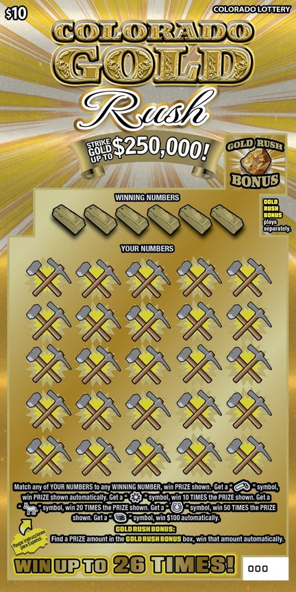 COLORADO GOLD RUSH ticket