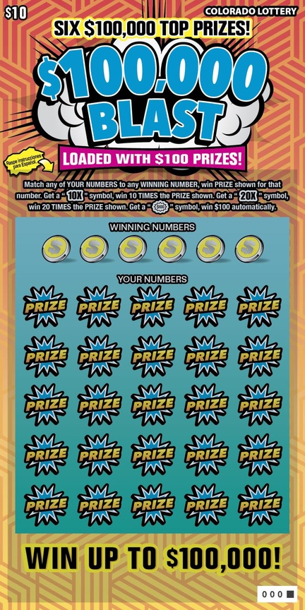 $100,000 BLAST ticket