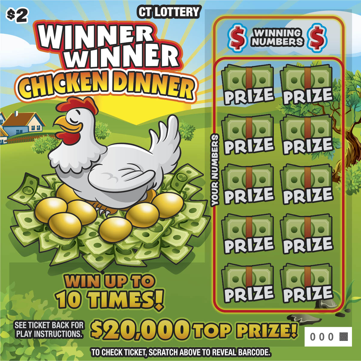 WINNER WINNER CHICKEN DINNER ticket