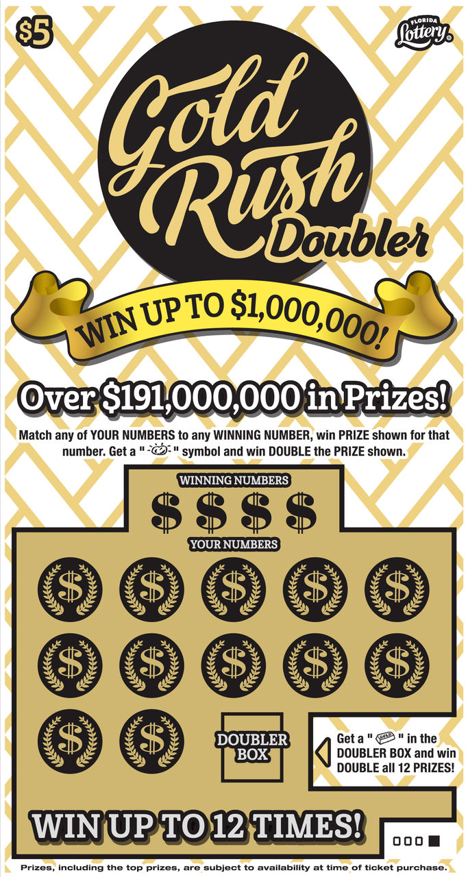 $5 GOLD RUSH DOUBLER ticket