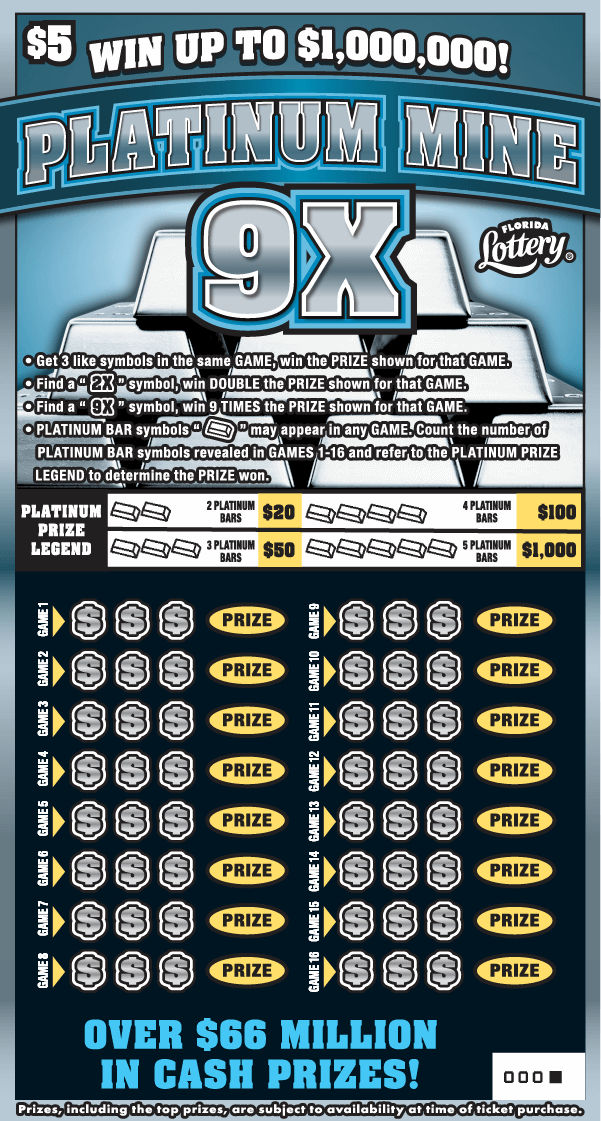 PLATINUM MINE 9X ticket