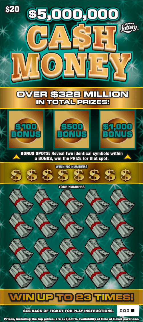 $5,000,000 CA$H MONEY ticket