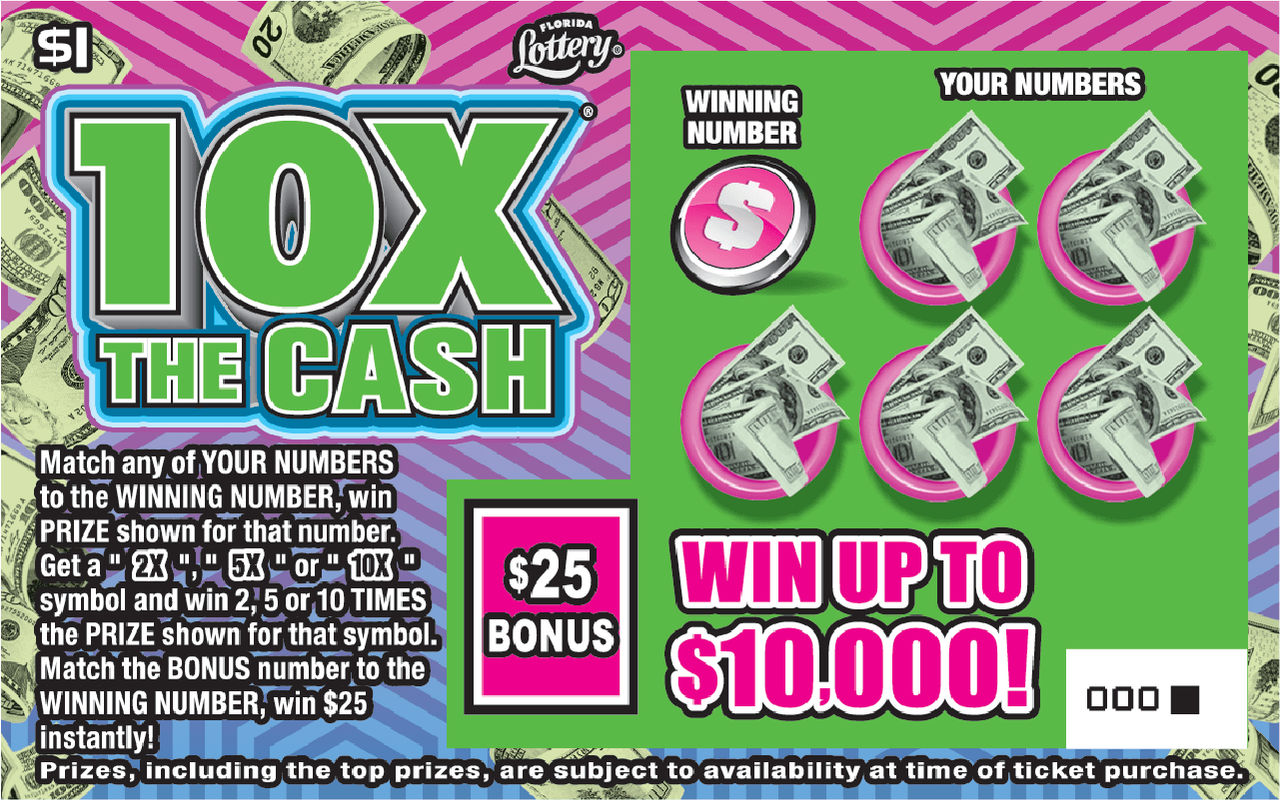 10X THE CASH ticket