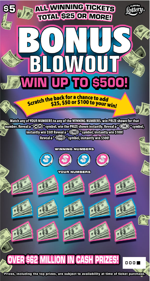 BONUS BLOWOUT ticket