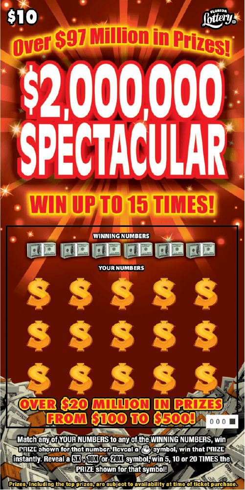 $2,000,000 SPECTACULAR ticket