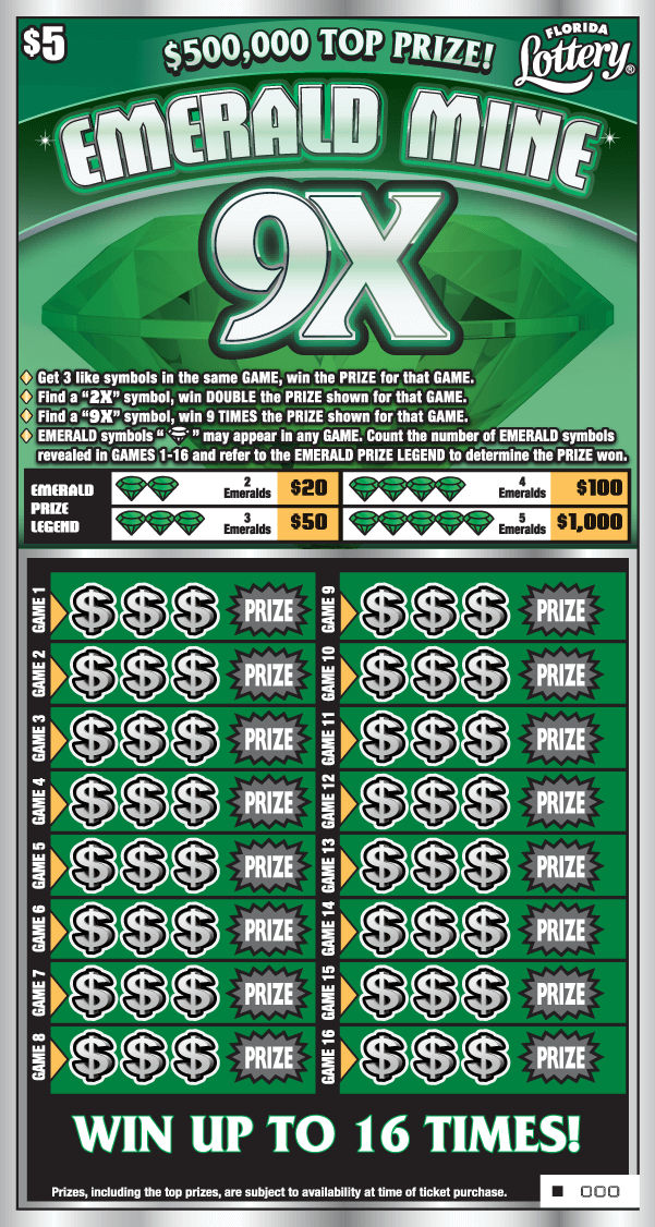 EMERALD MINE 9X ticket