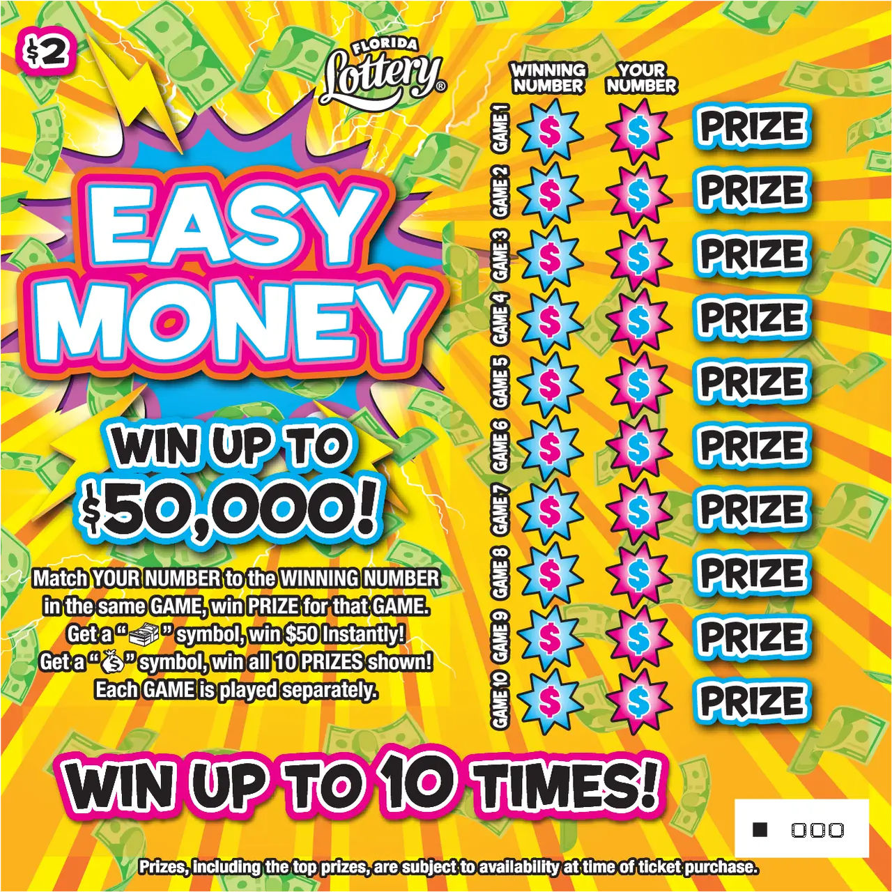 EASY MONEY ticket