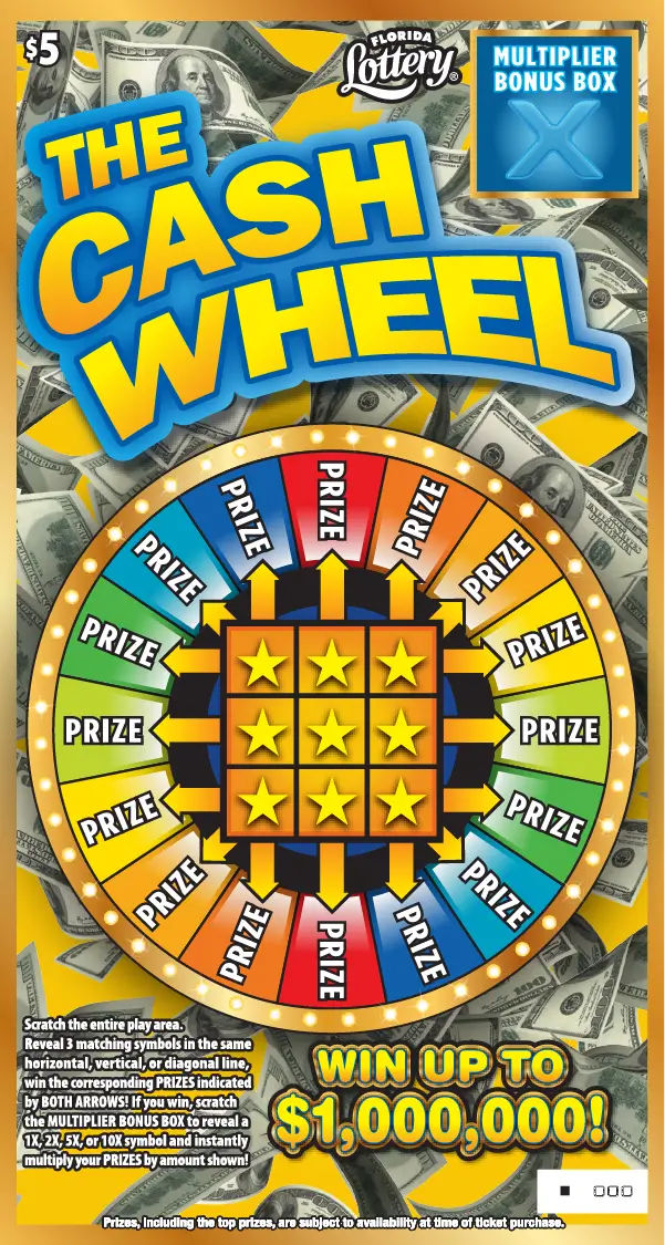 THE CASH WHEEL ticket