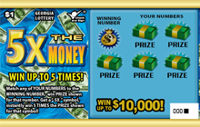 5X The Money ticket