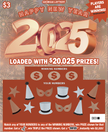 Happy New Year 2025 ticket