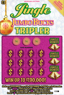Jingle Jumbo Bucks Tripler ticket