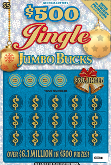 $500 Jingle Jumbo Bucks ticket