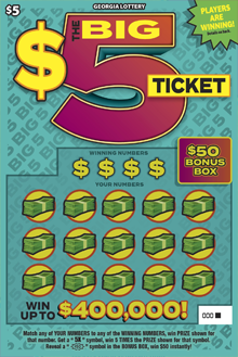 The Big $5 Ticket ticket