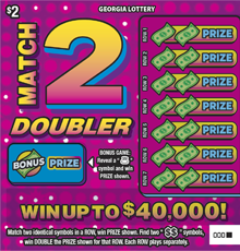 Match 2 Doubler ticket