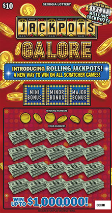$10 Jackpots Galore ticket