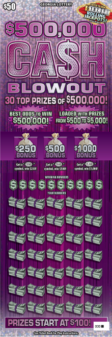 $500,000 Cash Blowout ticket