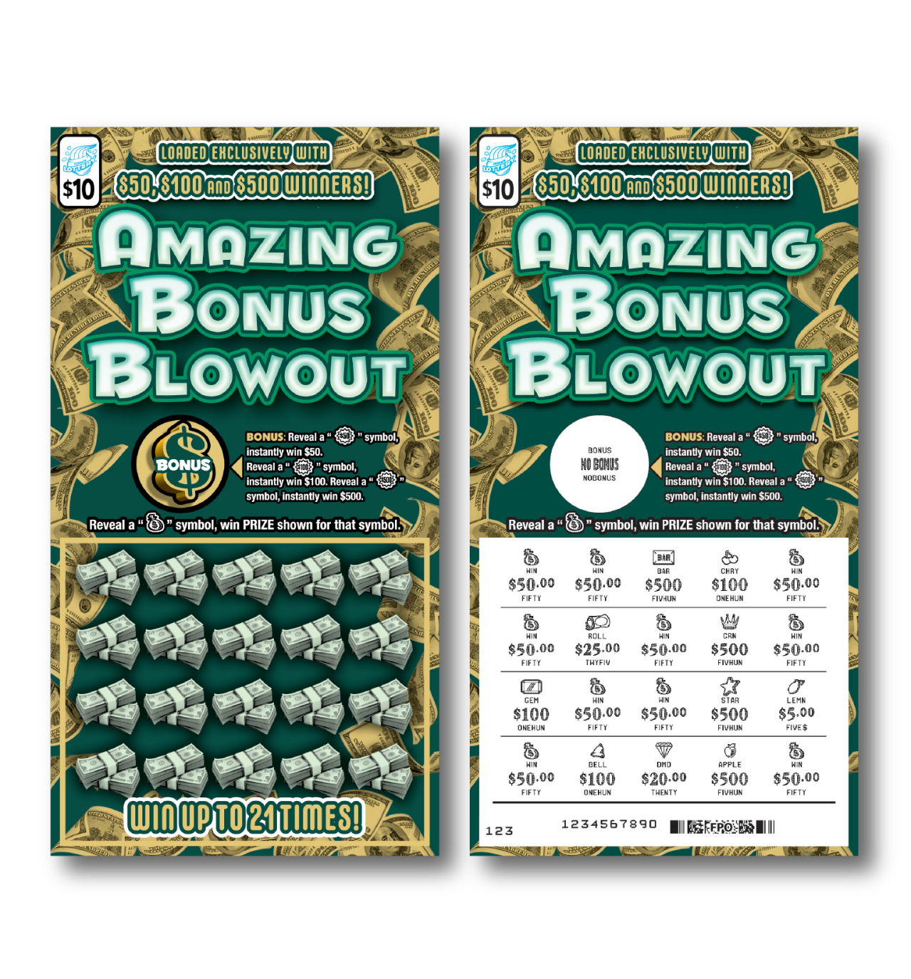 Amazing Bonus Blowout ticket