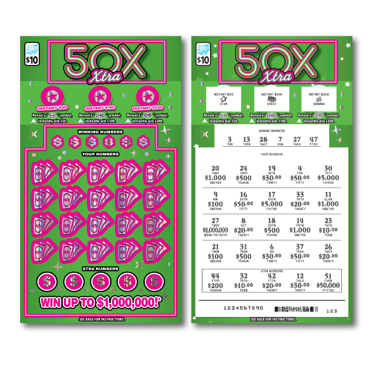 50X Xtra ticket