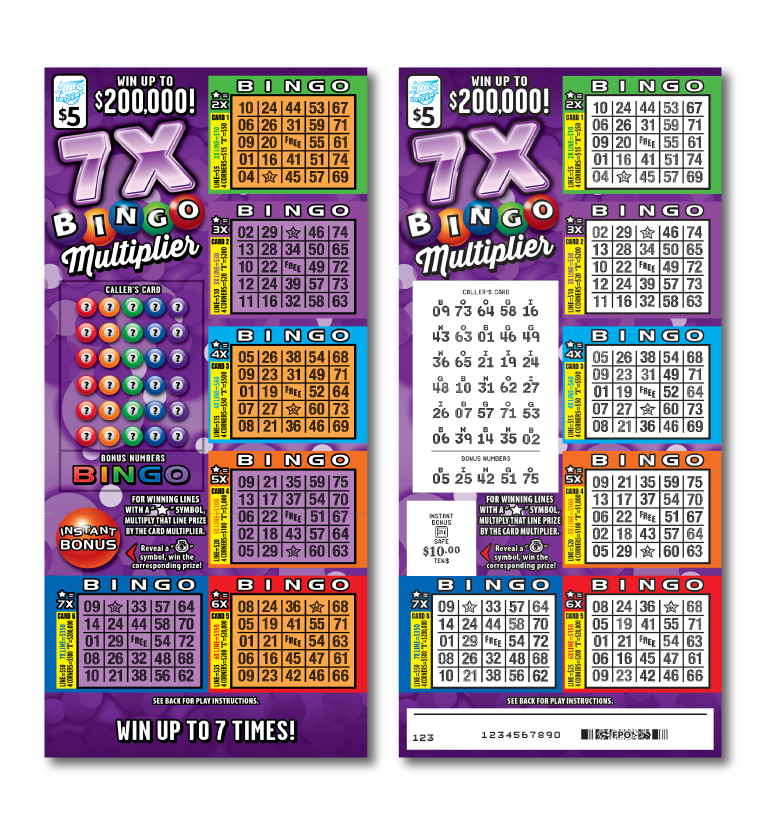 7X Bingo Multiplier ticket