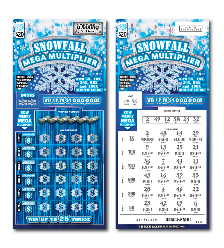 Snowfall Mega Multiplier ticket