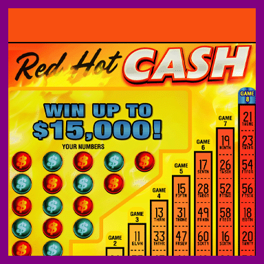 Red Hot Cash ticket