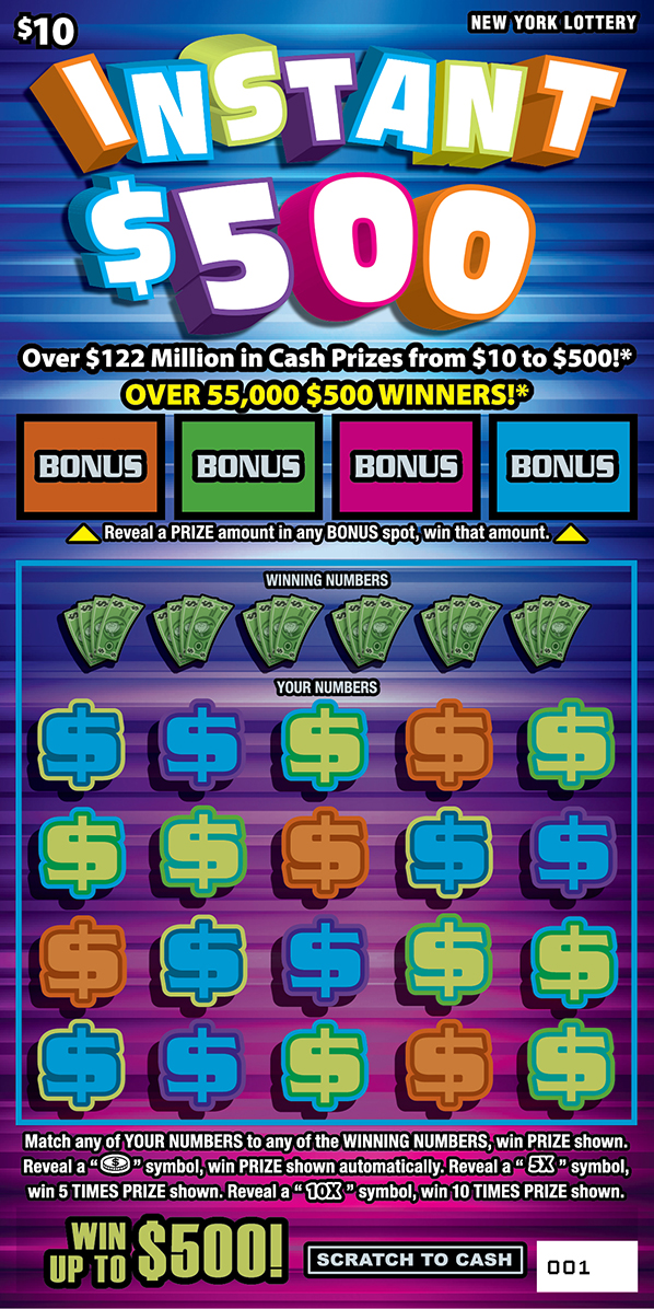 INSTANT $500 ticket