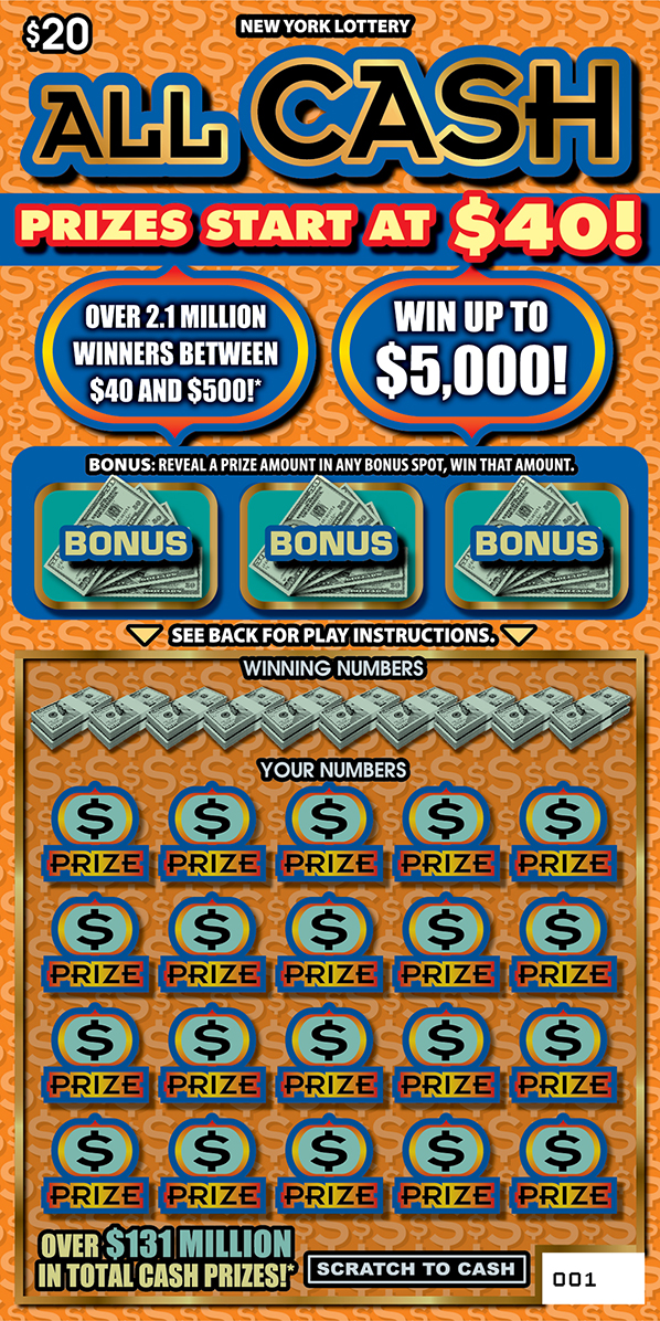 ALL CASH ticket
