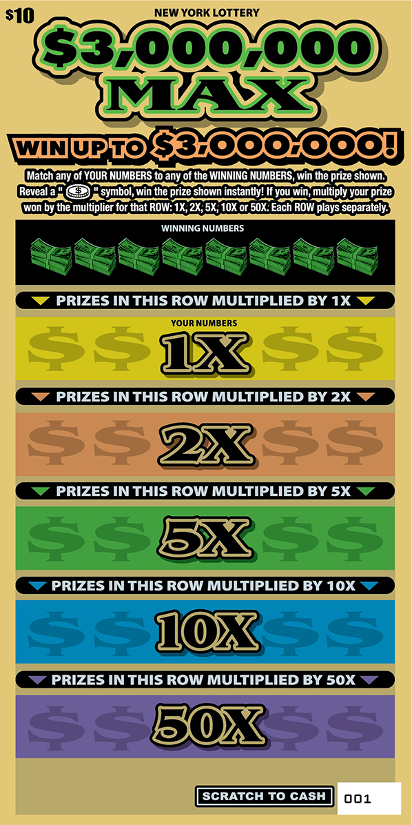 $3,000,000 MAX ticket