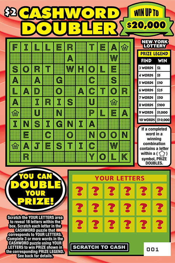 CASHWORD DOUBLER ticket