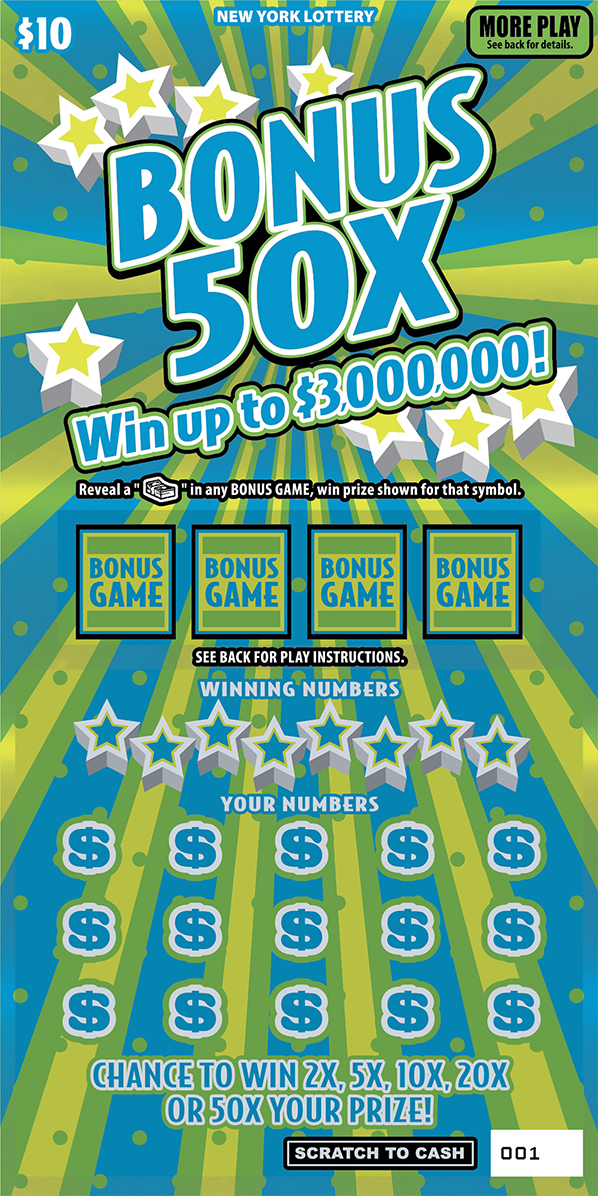 BONUS 50X ticket