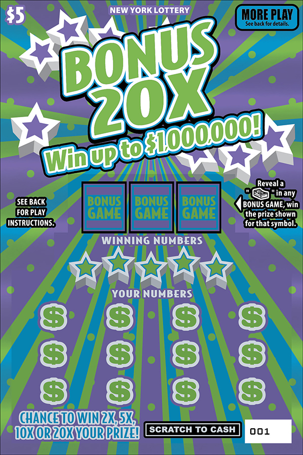 BONUS 20X ticket