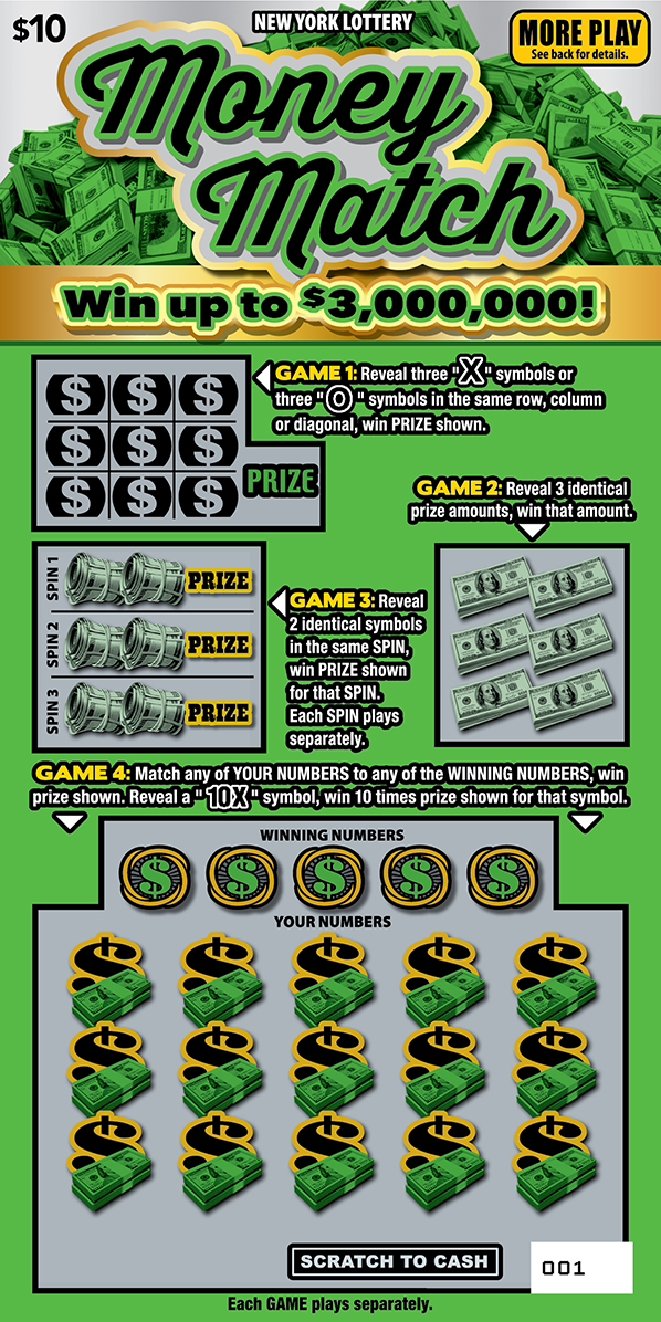 MONEY MATCH ticket