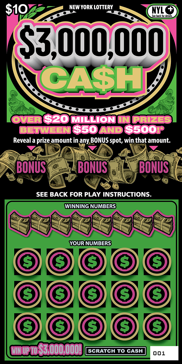 $3,000,000 CA$H ticket