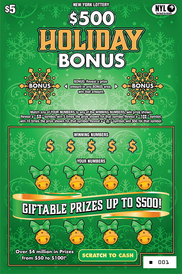 $500 HOLIDAY BONUS ticket
